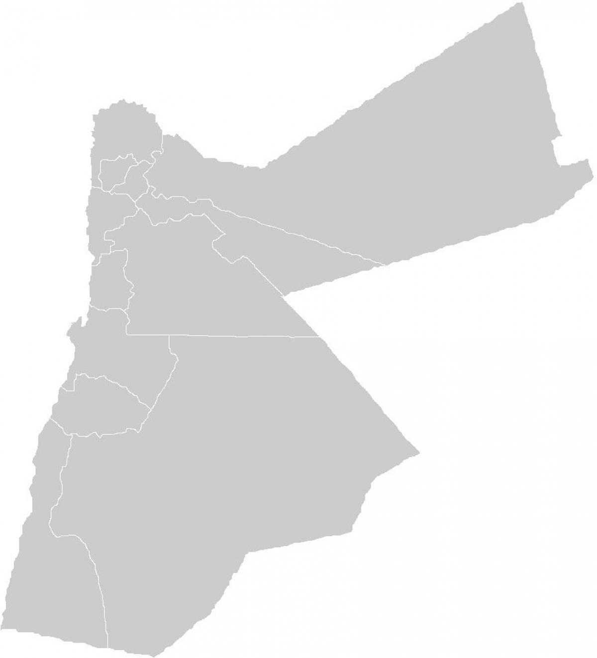 prazen zemljevid Jordan