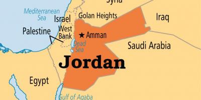 Jordan zemljevid lokacije